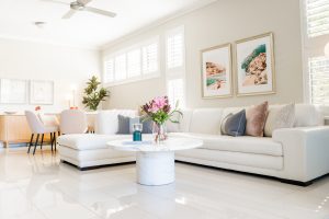 Contemporary living room designed by Cocoon Interiors